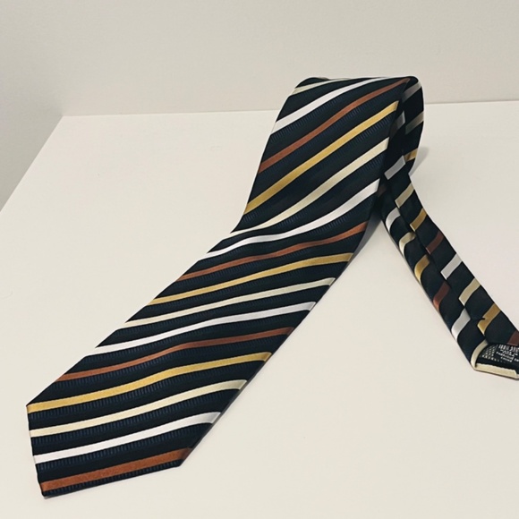 Set Italian 💯 Silk  Ties Valerio Garati Hand Made & Pronto Uomo Platinum Vtg - Picture 7 of 12